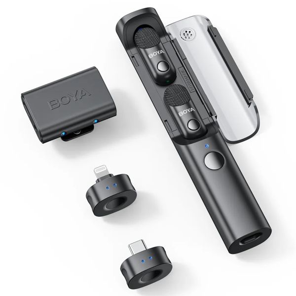 Boya Magic-02 Transformable AI-Powered Mini Wireless Microphone System