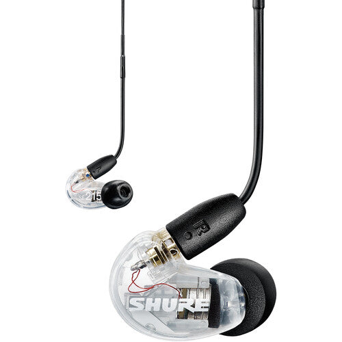 Shure SE215 Sound-Isolating In-Ear Stereo Earphones with RMCE-UNI Remote Mic Universal Cable (Clear) Shure Headphones