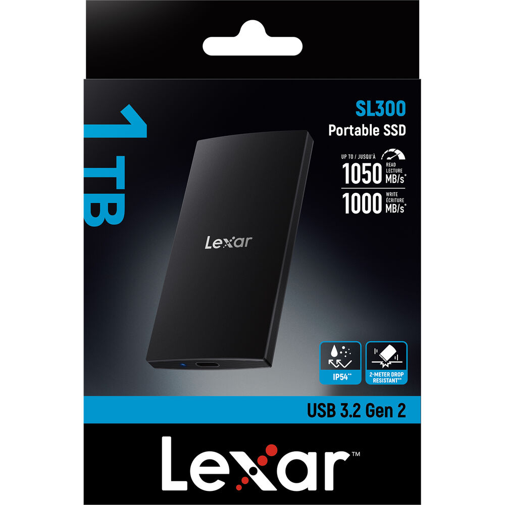 Lexar 2TB SL300 USB3.2 Gen 2 Portable SSD