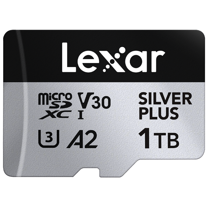Lexar 1TB MicroSD SILVER PLUS 205mbs (UHS-I) (Class 10) V30 A2