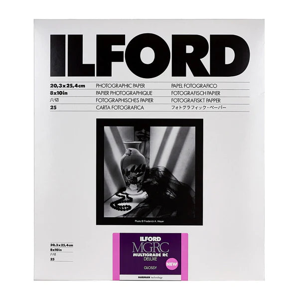 Ilford Multigrade V RC Deluxe GLOSS 8"x10" Photo Paper (25 Sheets)