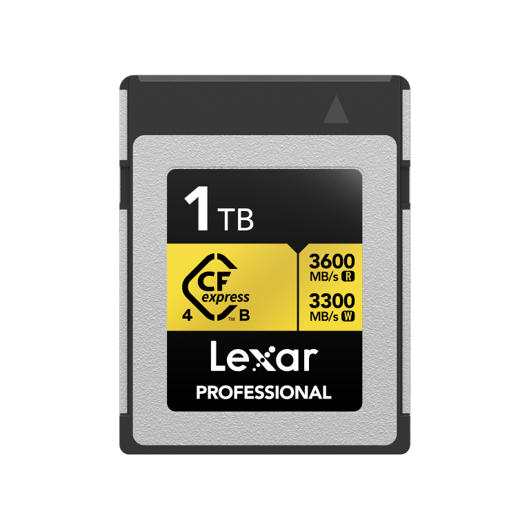 Lexar®1TB Professional GOLD CFexpress™ 4.0 Type B Card