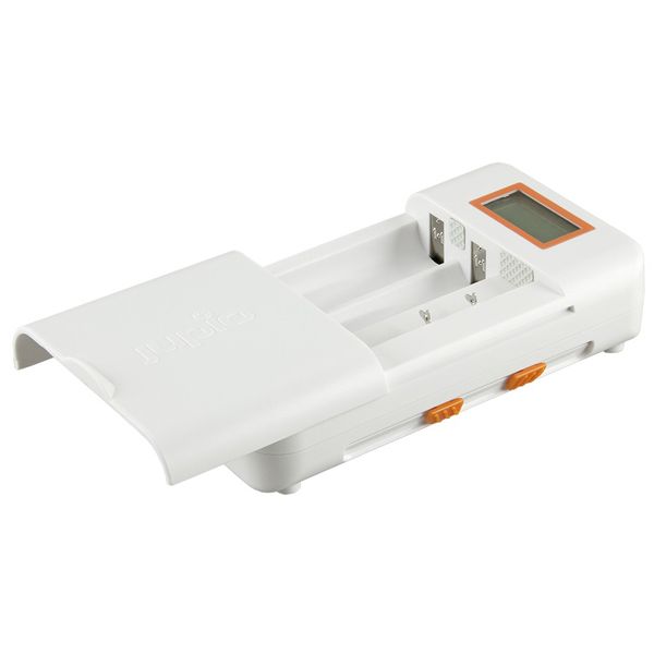 Jupio Universal Fast Charger LCD USB-C input (Li-Ion+AA+2.1A USB)
