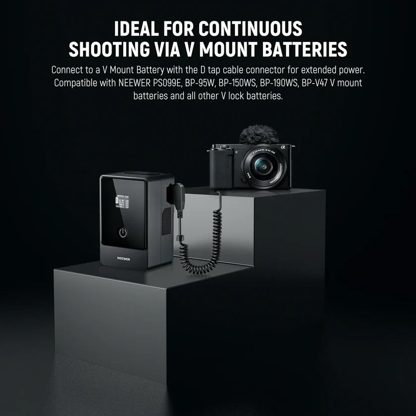 Neewer VP-FW50 D-Tap to NP-FW50 Dummy Battery and Cable