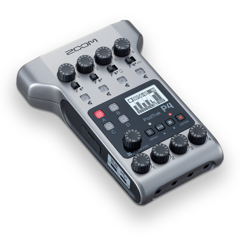 ZOOM PODTRAK 4-TRACK PODCAST RECORDER