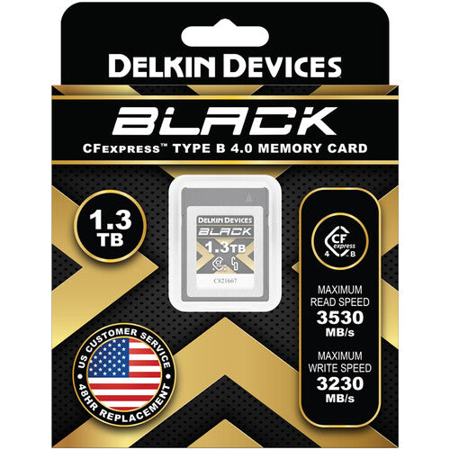Delkin 1.3Tb CF Express BLACK Type B Gen 4.0