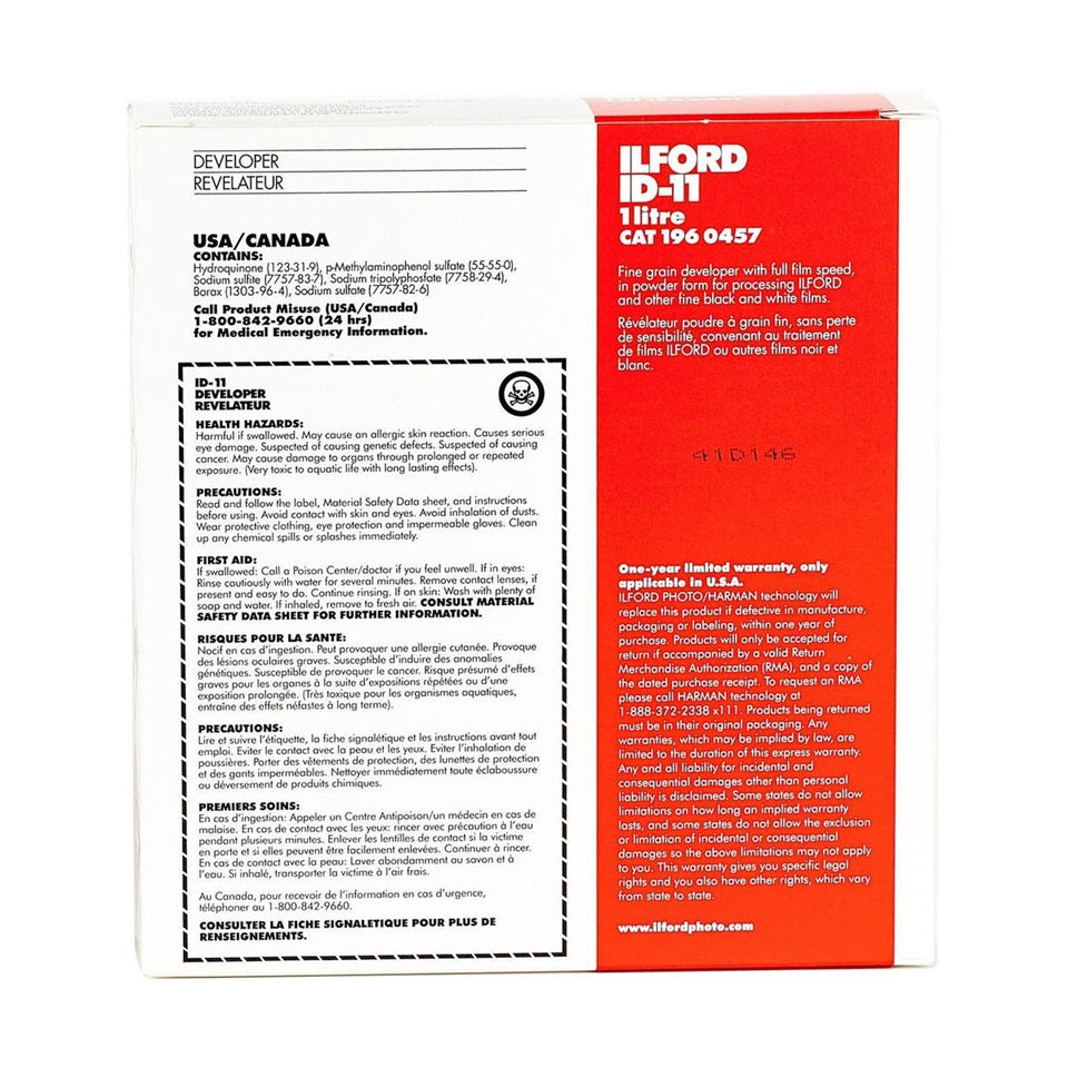 Ilford ID-11Powder Film Developer to make 1L