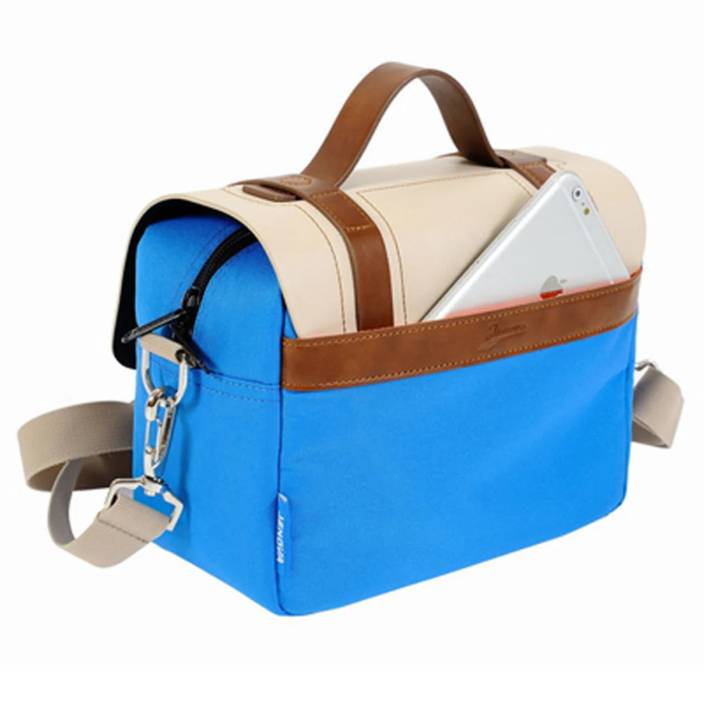Jenova PRO Camera Shoulder Bag Large (Beige and Blue )