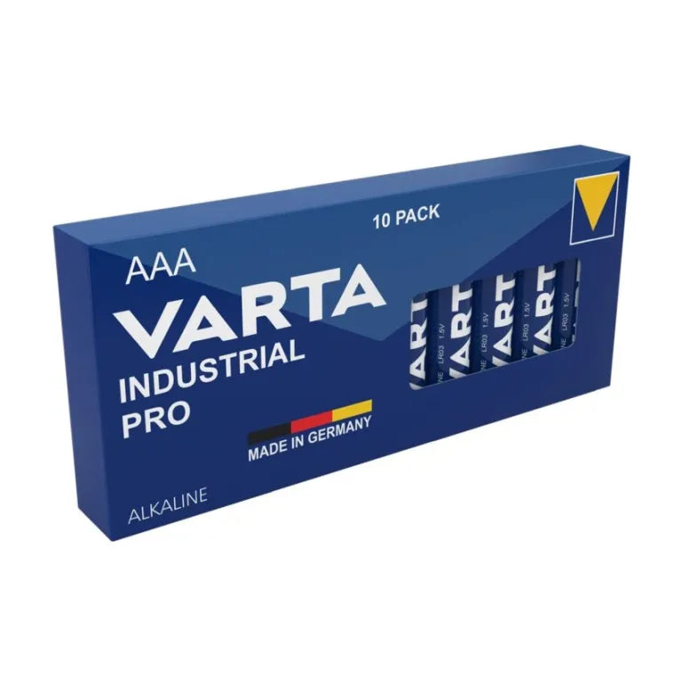 VARTA INDUSTRIAL PRO BATTERY ALKALINE AAA 10 PACK