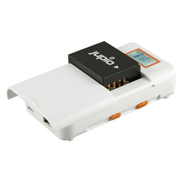 Jupio Universal Fast Charger LCD USB-C input (Li-Ion+AA+2.1A USB)