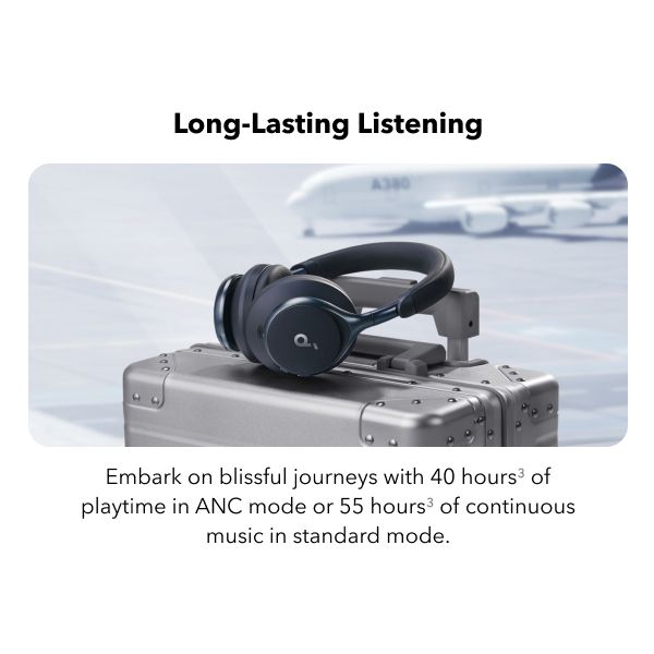 Soundcore Space One Headphones Jet Black