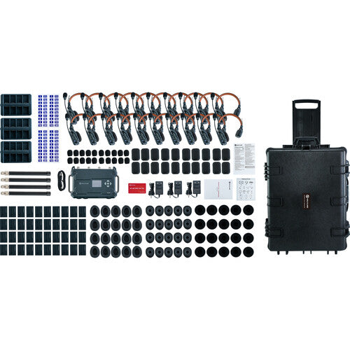 Hollyland Solidcom C1 Pro Roaming Hub 20S Full-Duplex Wireless Intercom System with 20 Single-Ear Headsets