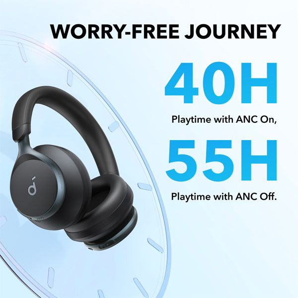 Soundcore Space One Headphones Jet Black