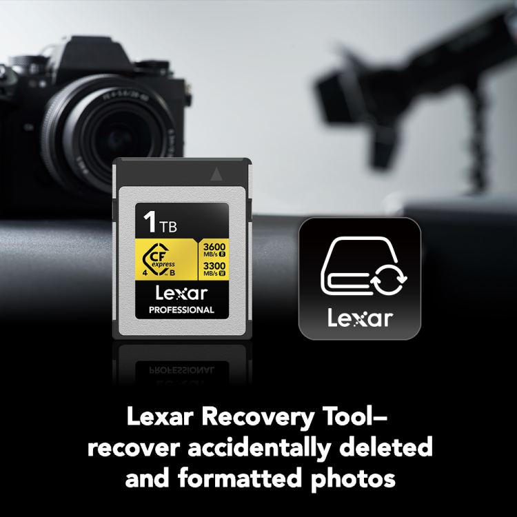 Lexar®1TB Professional GOLD CFexpress™ 4.0 Type B Card