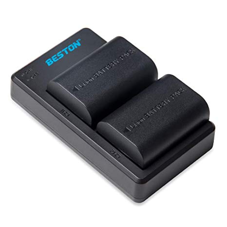 Beston LP-E6 2x Battery pack with charger for Canon