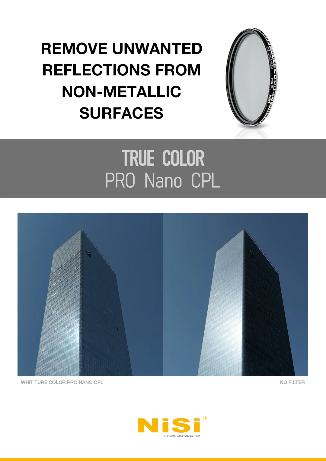 NiSi Filters 82mm Pro Nano True Colour CPL