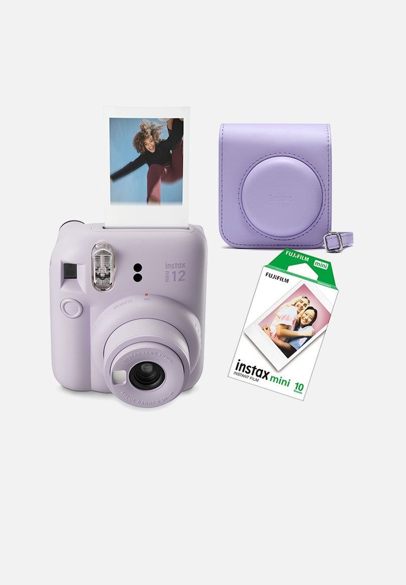 FUJIFILM Kit Best memories Instax Mini 12 Lilac Purple / Cámara instantánea