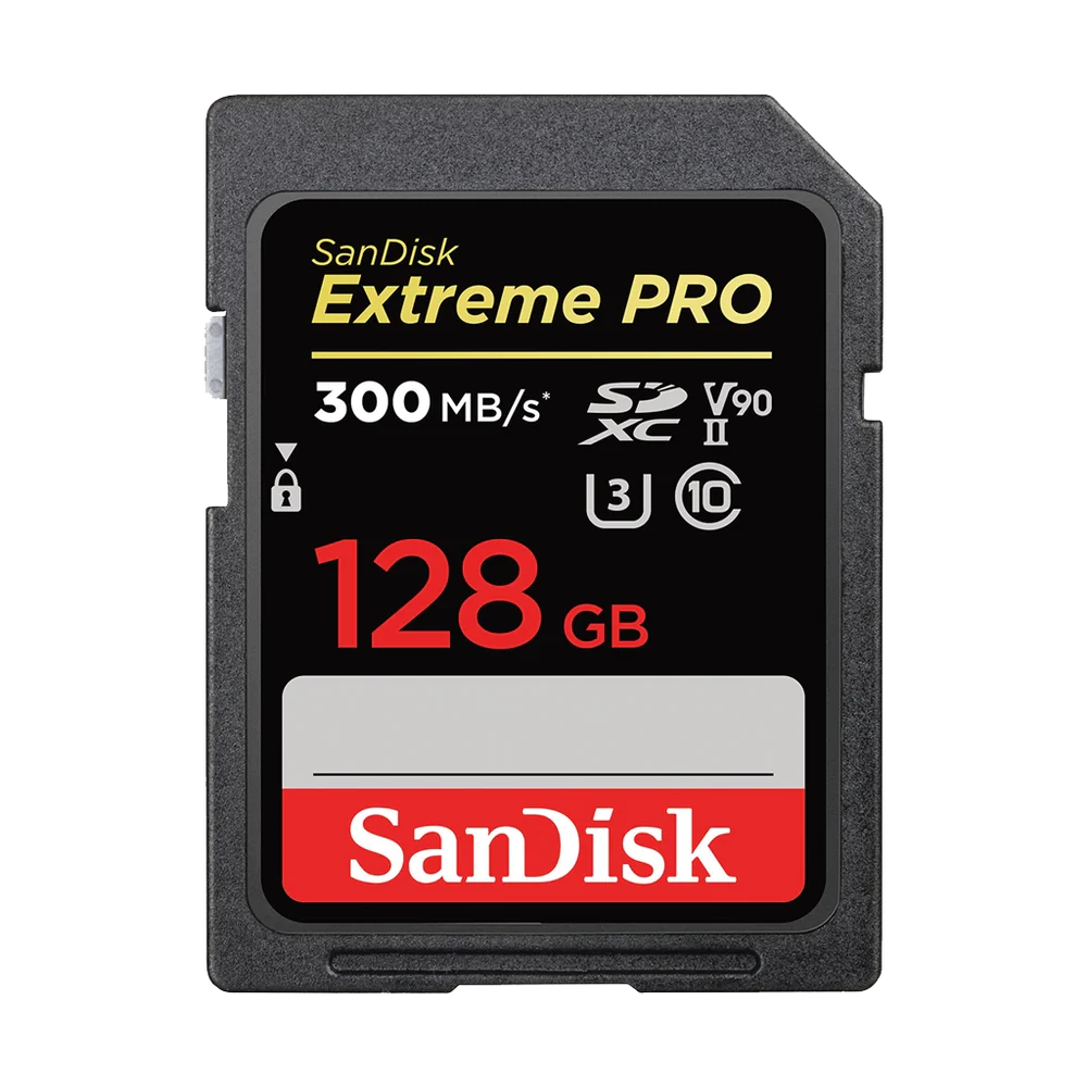 SanDisk 128GB Extreme PRO UHS-II SDXC Memory Card V90