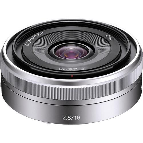 Sony E 16mm f/2.8 Lens (Silver) Sony Lens - Mirrorless Fixed Focal Length