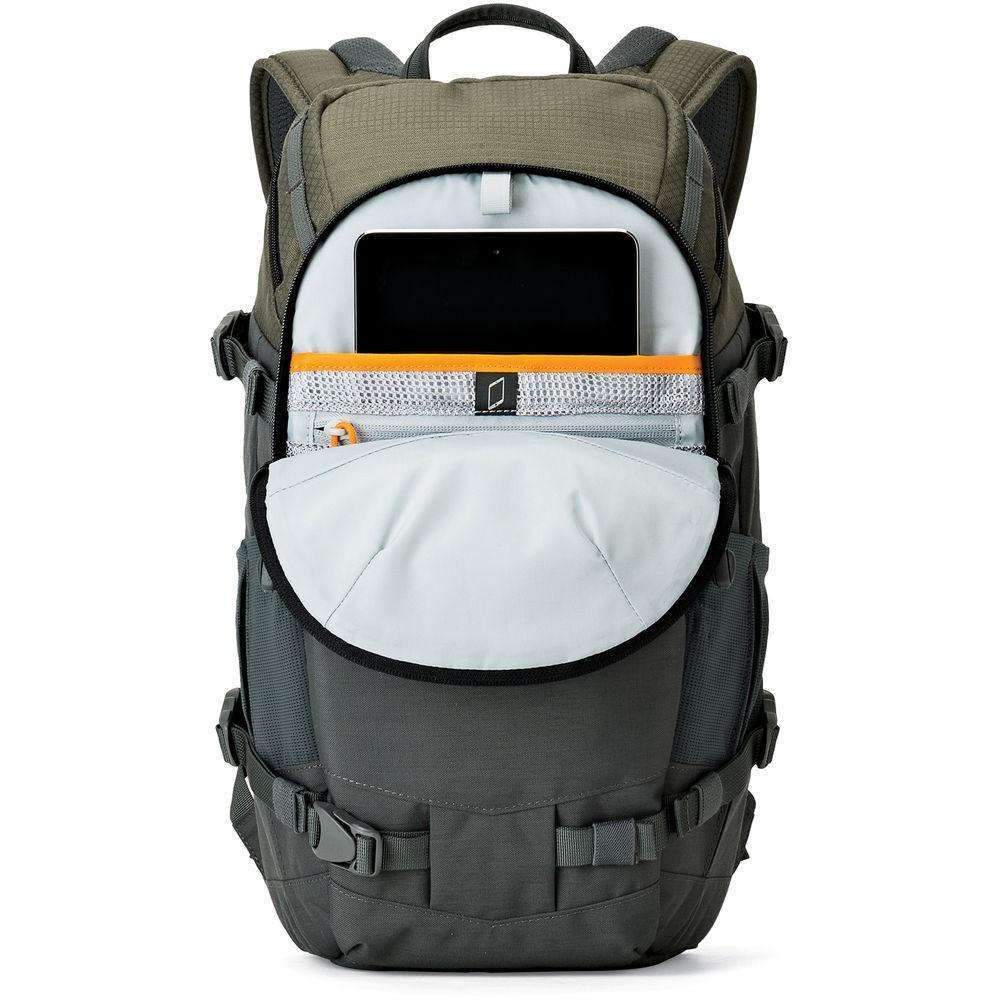 Lowepro Flipside Trek BP 350 AW Backpack (Gray/Dark Green) Lowepro Bag - BackPack