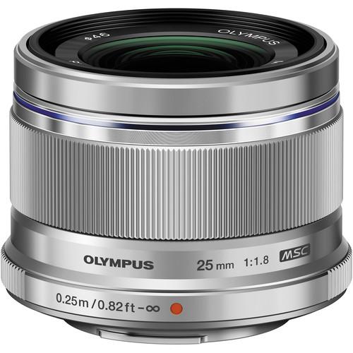 OM SYSTEM M.Zuiko Digital 25mm f/1.8 Lens (Silver) OM SYSTEM Lens - Mirrorless Fixed Focal Length