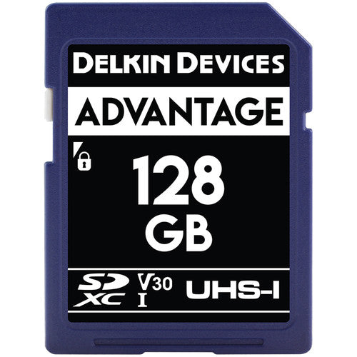 Delkin Devices 128GB Advantage UHS-I SDXC Memory Card Delkin Flash Memory Cards