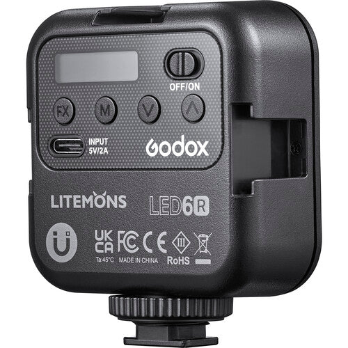 Godox LED6R Litemons RGB Pocket Size LED Video Light Godox Continuous Lighting