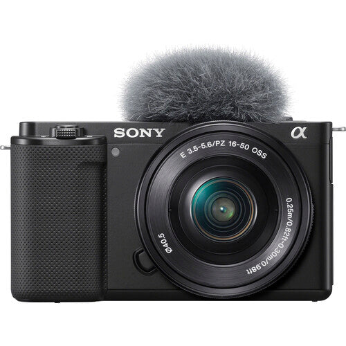Sony ZV-E10 Mirrorless Camera with 16-50mm Lens (Black) (Free Sony Bluetooth Grip)