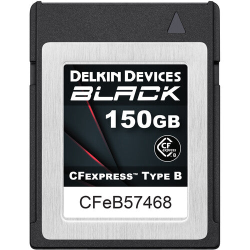 Delkin Devices 150GB BLACK CFexpress Type B Memory Card Delkin CFExpress