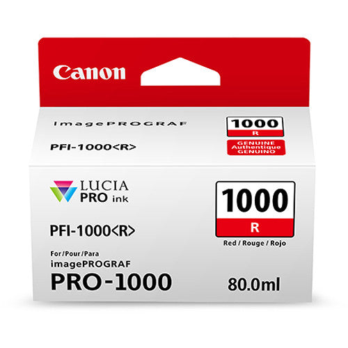 Canon PFI-1000 R LUCIA PRO Red Ink Tank (80ml) Canon Printer Ink