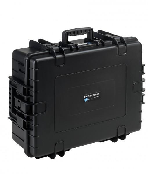 B&W International Type 6700 Hard Case Black with Dividers B&W International Hard Case
