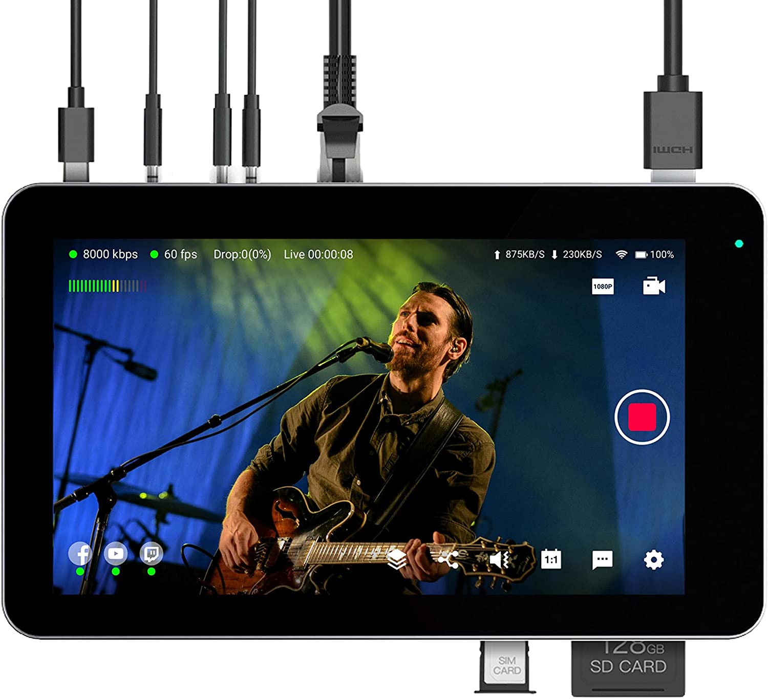 YoloLiv YoloBox Mini Ultra-Portable All-in-One Smart Live Streaming Encoder & Monitor YoloLiv Video Monitor