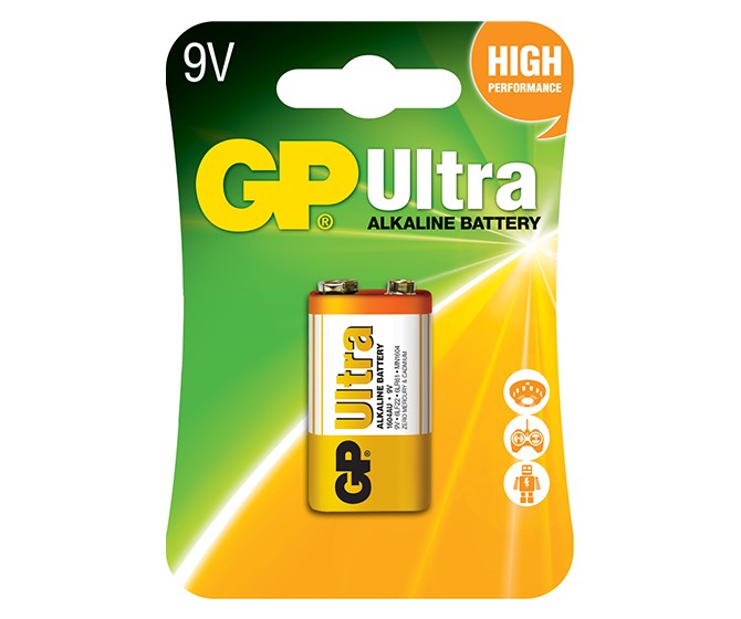 GP Ultra Alkaline 9V GP Batteries Disposable Batteries