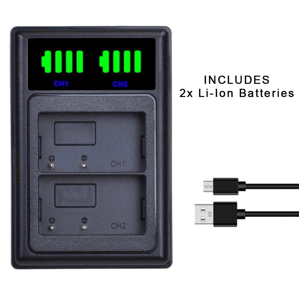 KAMERAZ USB Dual Battery and Charger Kit for Fujifilm NP-W126 KAMERAZ Battery Chargers