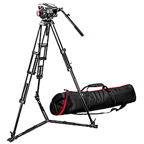 Manfrotto 509HD Head + 545GB Legs + 100PN Bag Pro Video Tripod Kit Manfrotto Video Tripod Kit