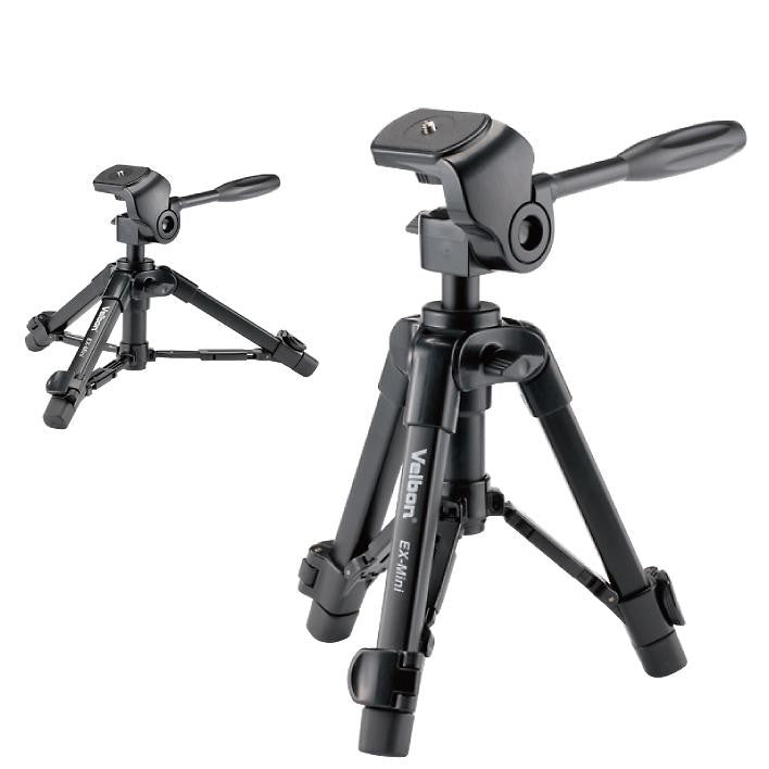 Velbon EX-Mini Aluminum Tabletop Tripod with 2-Way Pan/Tilt Head Velbon Mini Tripods