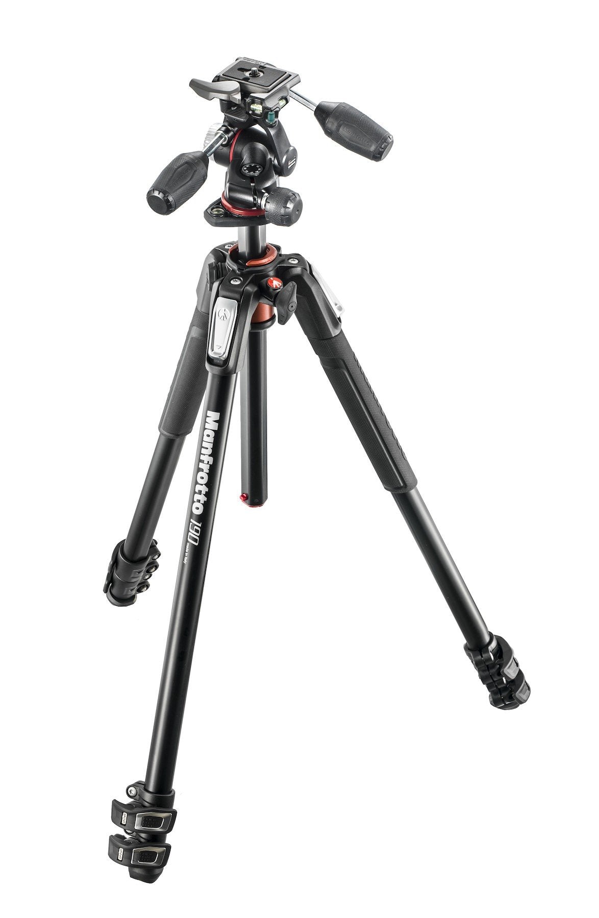 Manfrotto MK190XPRO3-3W New 190 Alu 3-Section Kit with XPRO 3-Way Head Manfrotto Photo Tripod Kit