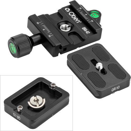 Oben QRA-A2 Quick Release Assembly with QR-10 Plate Oben Quick Release Plate