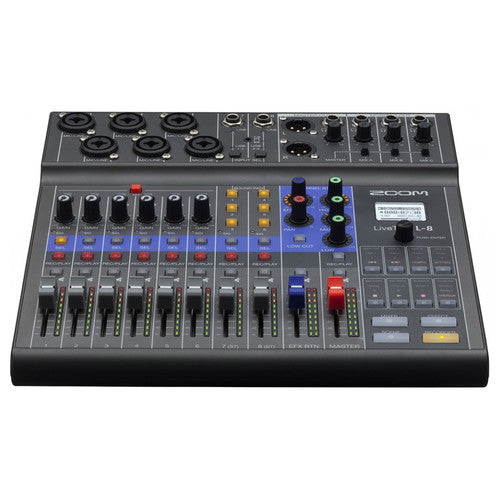 Zoom LiveTrak L-8 Portable 8-Channel Digital Mixer and Multitrack Recorder Zoom Mixer