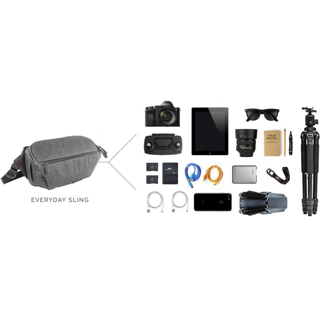 Peak Design Everyday Sling 10L Charcoal Peak Design Bag - Sling/Messenger