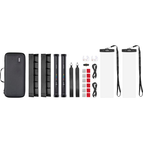 Godox TL30 RGB LED Tube Light 2-Light Kit Godox Continuous Lighting