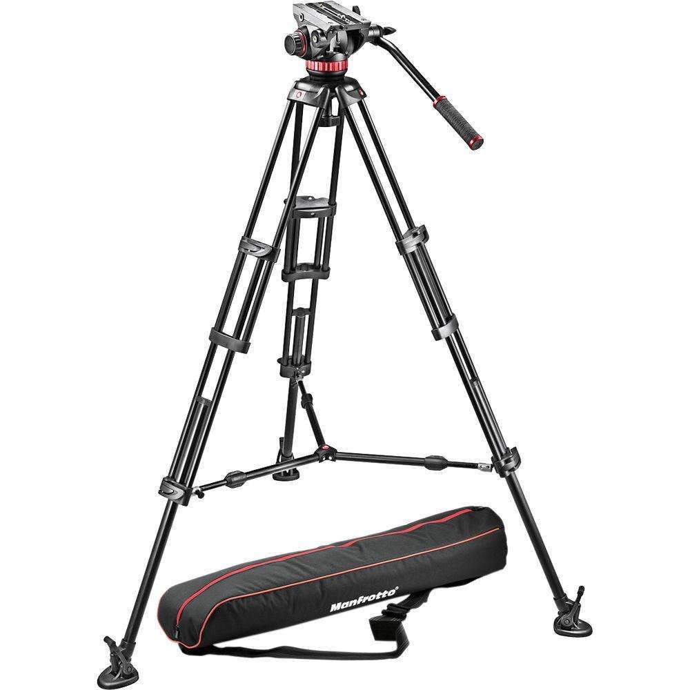 Manfrotto Pro Video Tripod 546B + MVH 502AHead + Bag Manfrotto Video Tripod Kit
