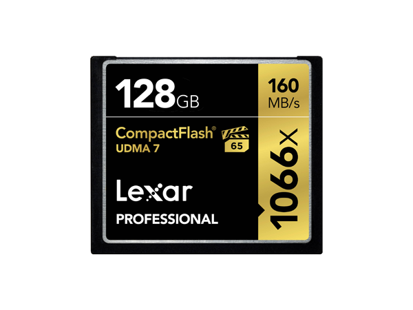 Lexar 128Gb Professional 1066x CompactFlash card Lexar Compact Flash Card
