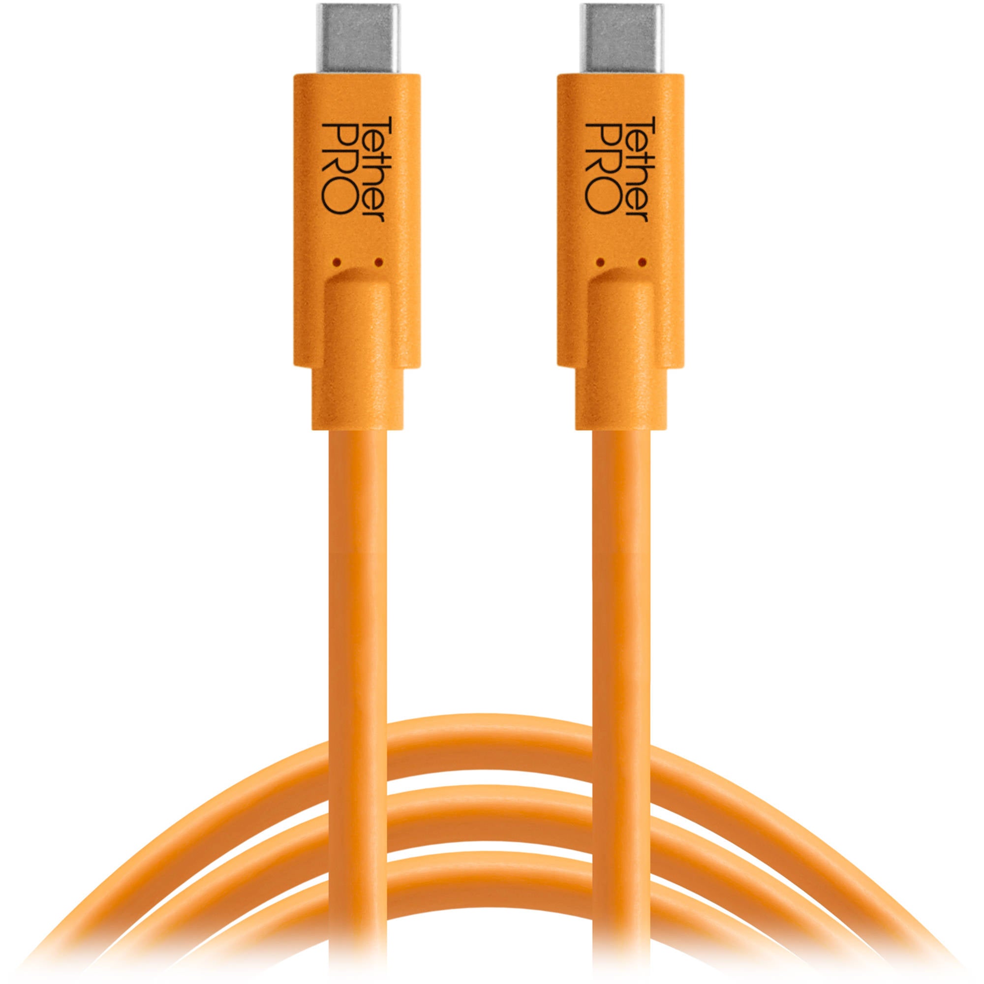 Tether Tools TetherPro USB Type-C Male to USB Type-C Male Cable (4.6m, Orange) TetherTools Tethering Device