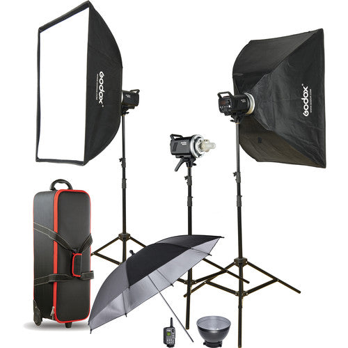 Godox MS300-D Studio 3x Monolight Kit Godox Studio Light Kit