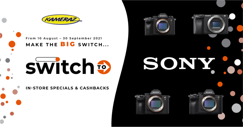 Switch to Sony with these great savings at KAMERAZ