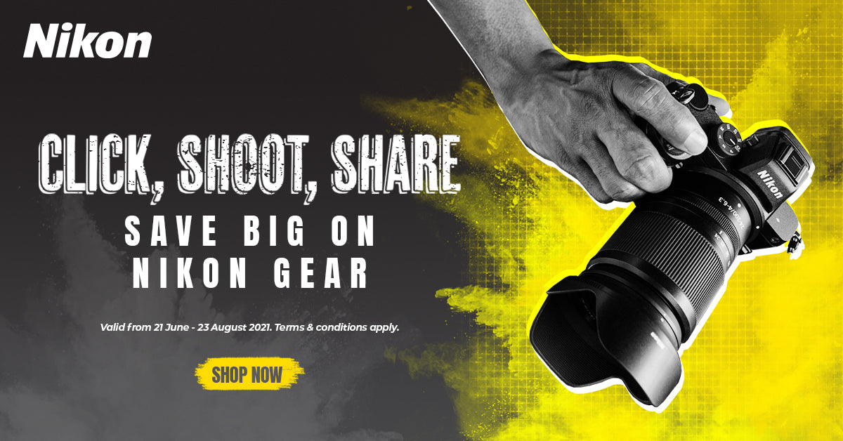Nikon "Click, Shoot, Share" - Save big on Nikon gear at KAMERAZ