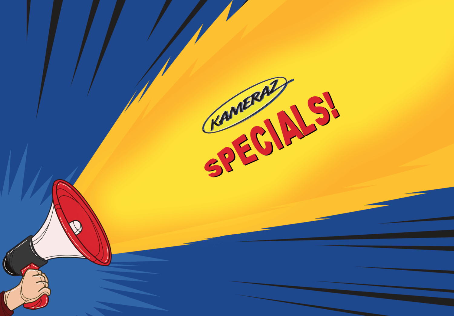 SPECIALS – KAMERAZ ‘Who’s Joking?’ April 1st – Anniversary Sale