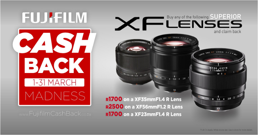 Fujifilm Cashbacks March 2021