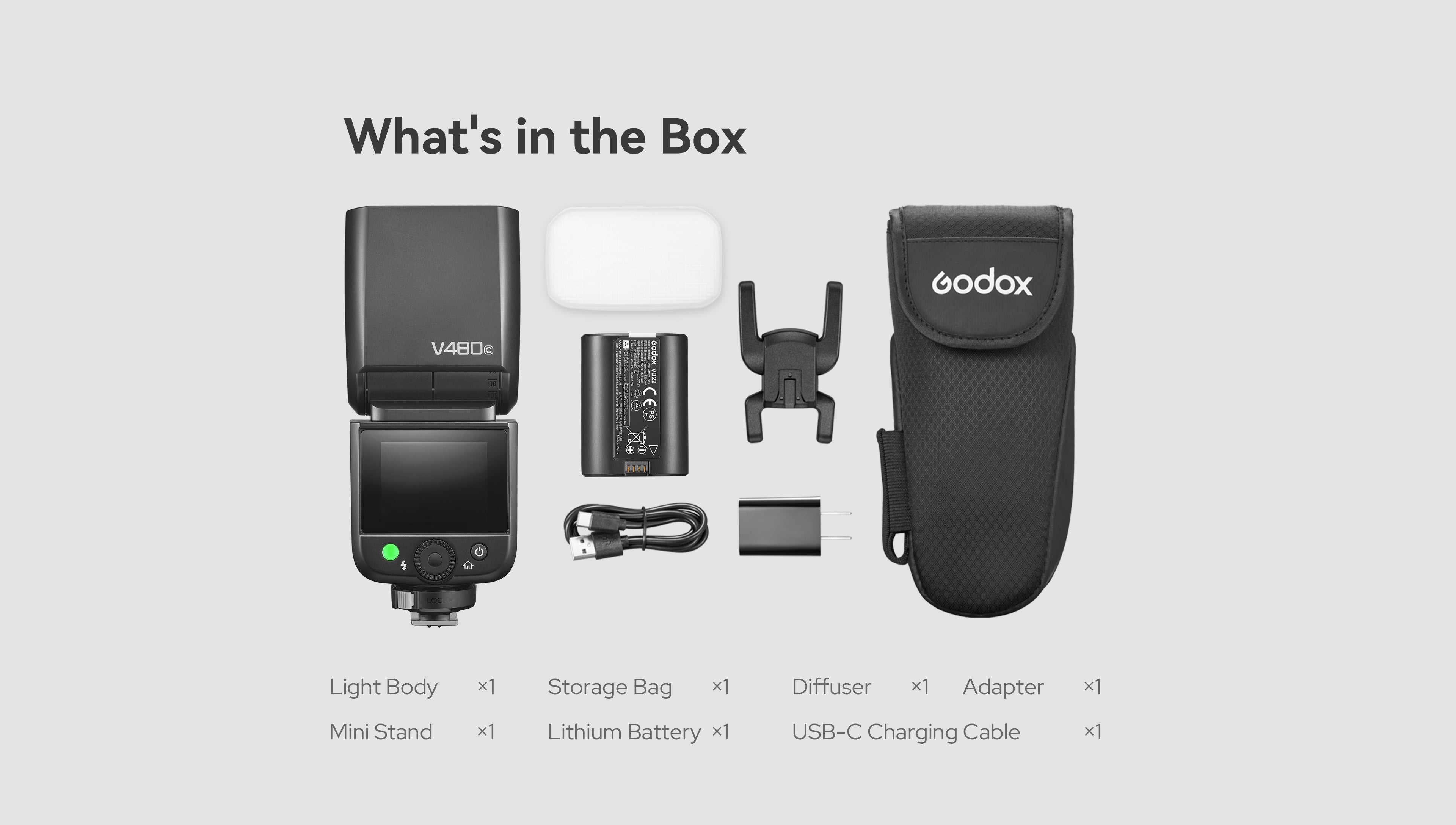 Godox Ving V480S TTL On-Camera Flash for Sony